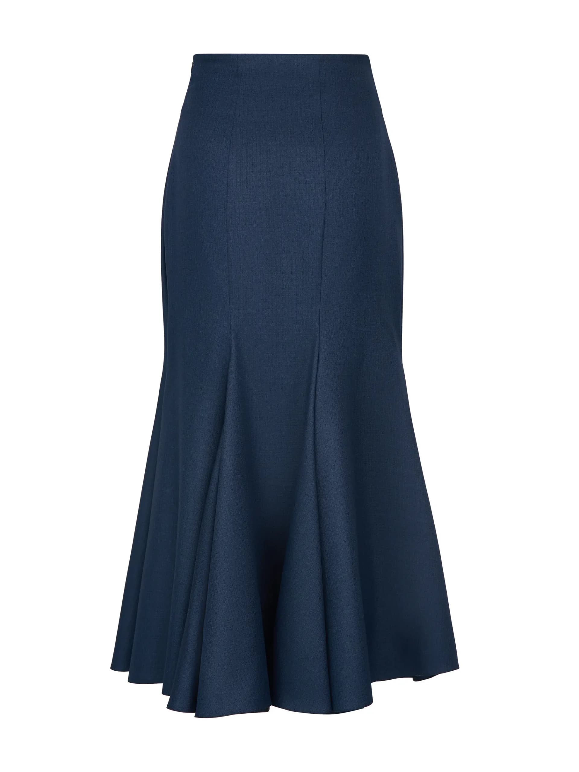 Humariff Юбка-годе миди Navy — Living Motion Collection