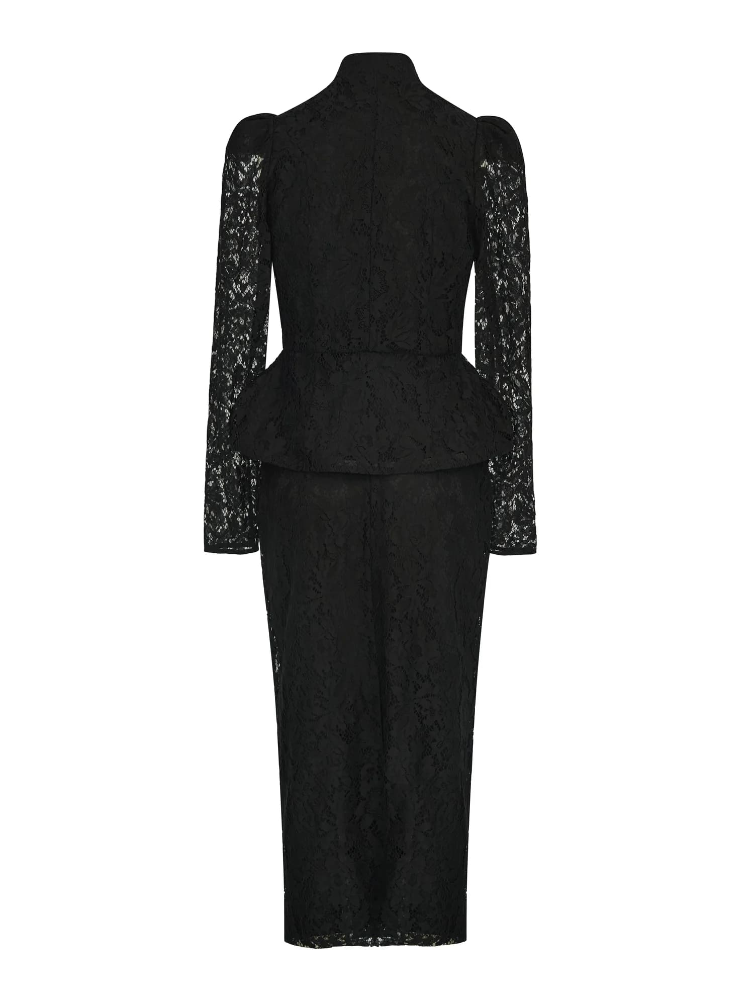 Lace Dress Navy with Short Sleeves